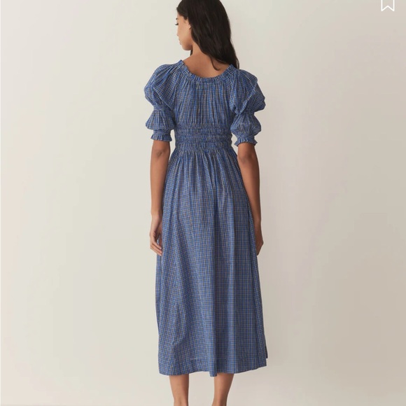 Doen Ischia dress in cassis check - Picture 3 of 5